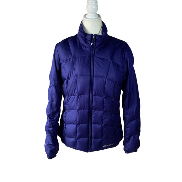 Eddie Bauer Jackets & Blazers - Eddie Bauer Winter Puffer Zip-Up Jacket Blue Ladies' Medium